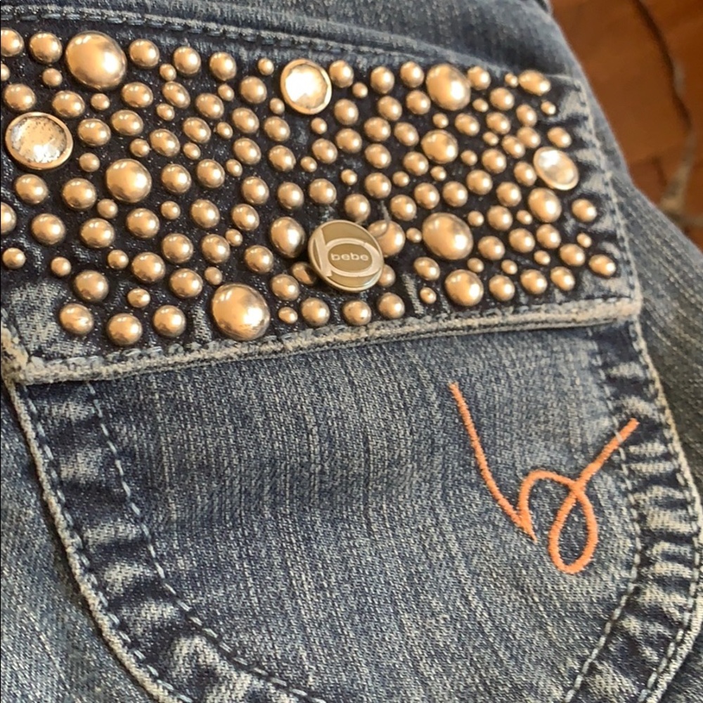 Vintage Bebe Jeans with embellished pockets